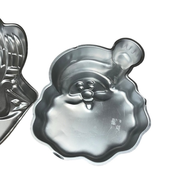 Vintage baking lot Ekco cookie sheet Wilton Christmas Santa stork cake pans - Picture 3 of 6